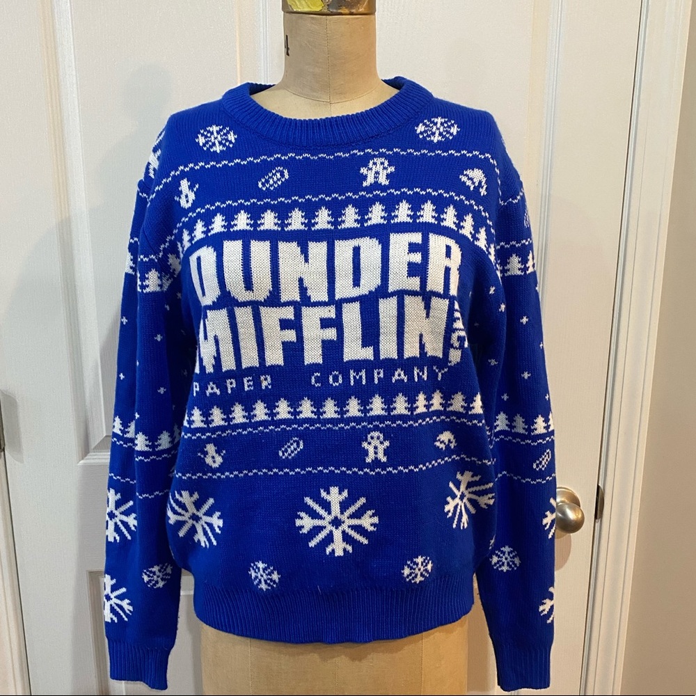 Dunder Mifflin Christmas sweater NBC